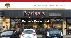 Desktop Screenshot of barbiesrestaurant.com